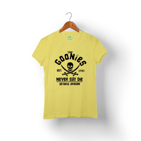 Camiseta The Goonies Amarilla Mujer