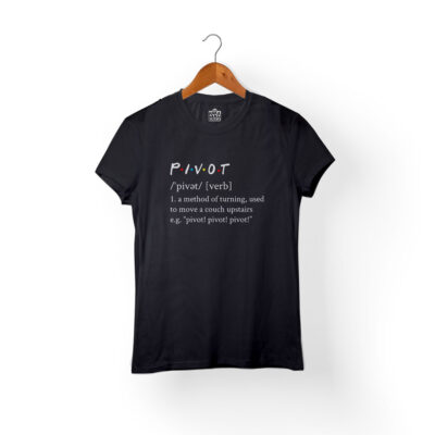 camiseta pivot mujer negra