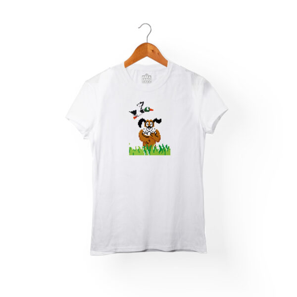 Camiseta Mujer Duck Hunt Blanca