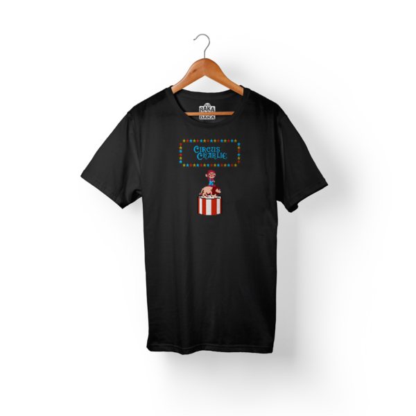 Camiseta Hombre Circus Charlie León Negra