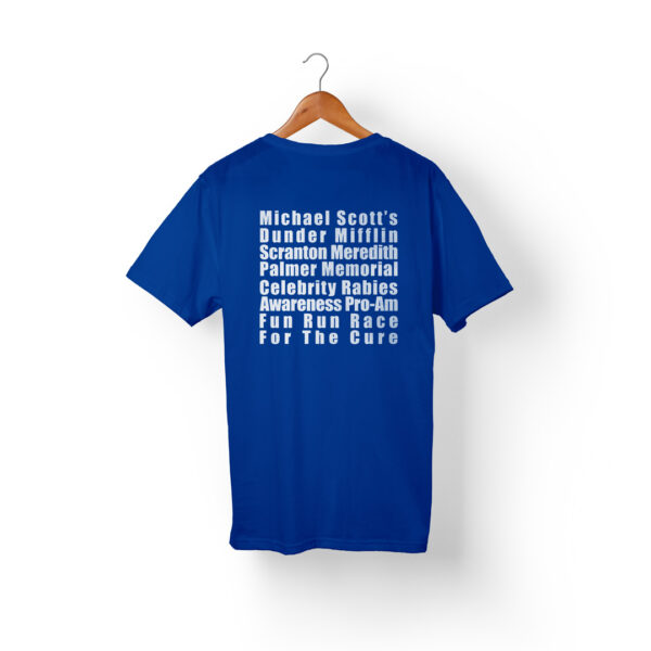 Camiseta Hombre Azul The Offiice Atras