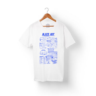 Camiseta Hombre Blanca Kit Auto Fantástico