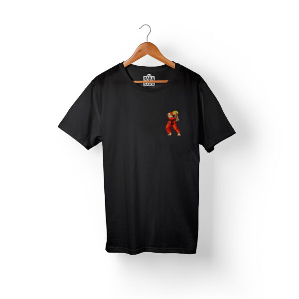 Camiseta Hombre Street Fighter Negra Ken