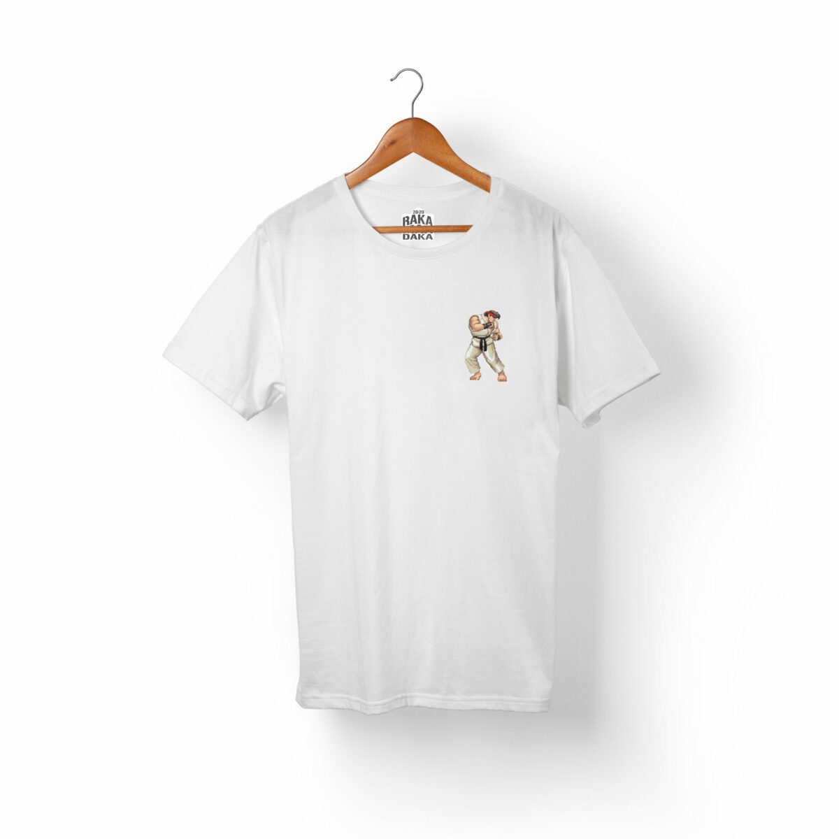 Camiseta Hombre Street Fighter Blanca Ryu