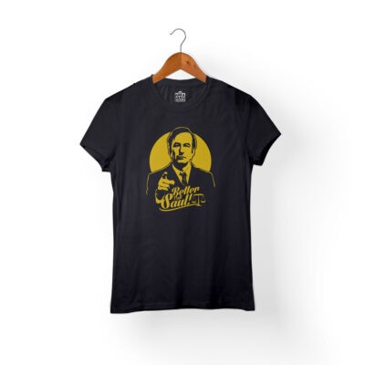 Camiseta better Call Saul Amarillo Negra Mujer