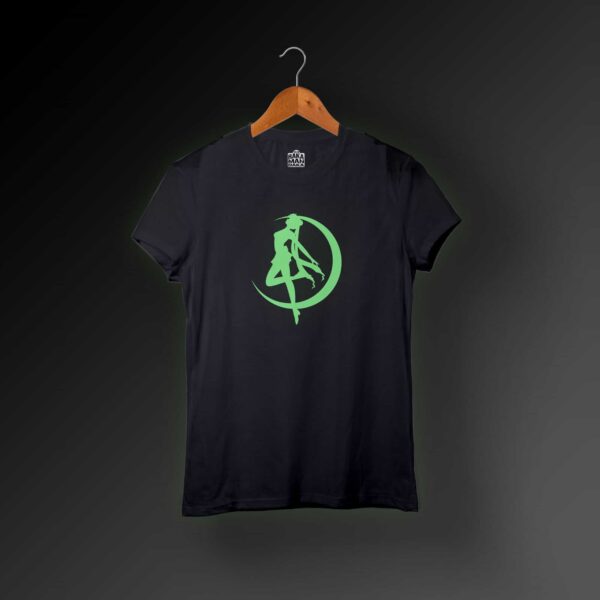 Camiseta mujer sailor moon silueta serena glow