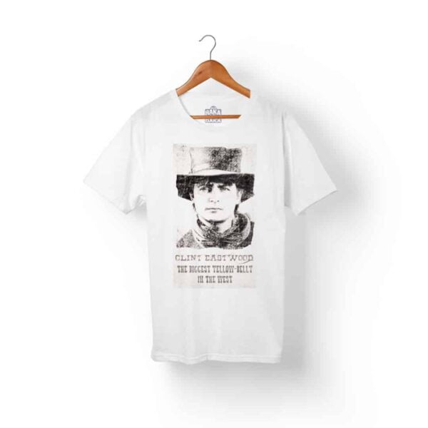 Camiseta Hombre Blanca Clint Eastwood Back To The Future