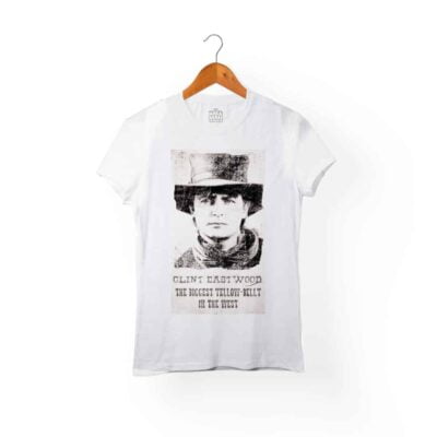 Camiseta Mujer Blanca Clint Eastwood Back To The Future