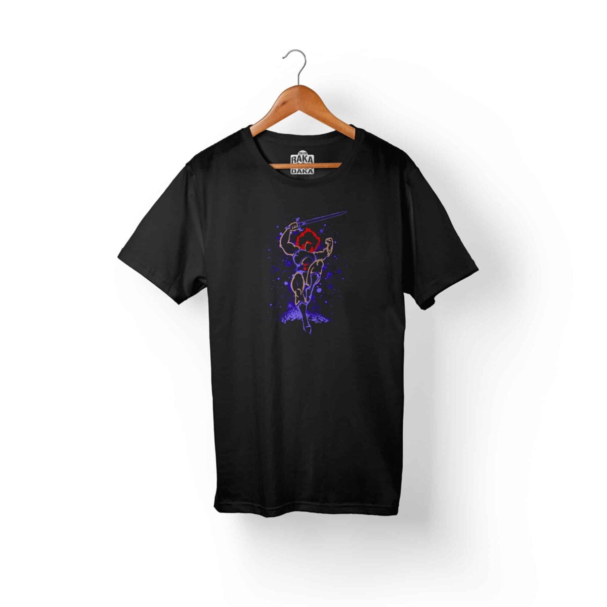 Camiseta Hombre Negra Thundercats León-O Silueta