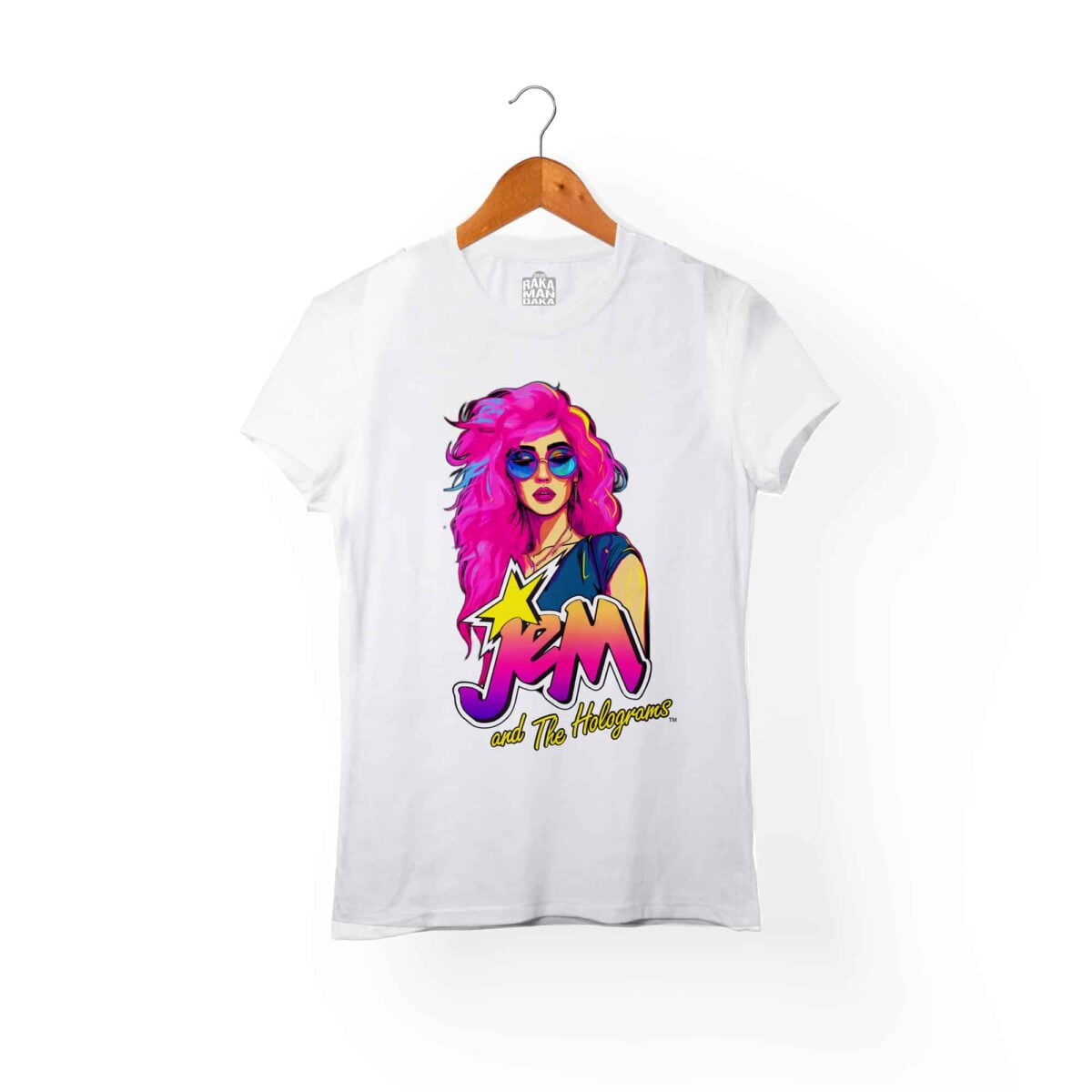 camiseta mujer blanca jem holograms moderna