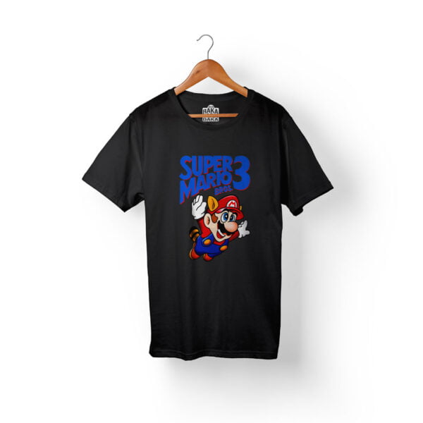 Camiseta Hombre Super Mario 3 Negra