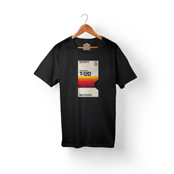 Camiseta VHS Hombre negra