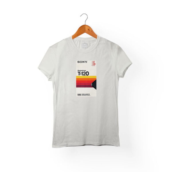 Camiseta VHS blanca Mujer