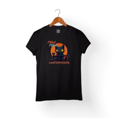 Camisetas pew pew madafakas mujer