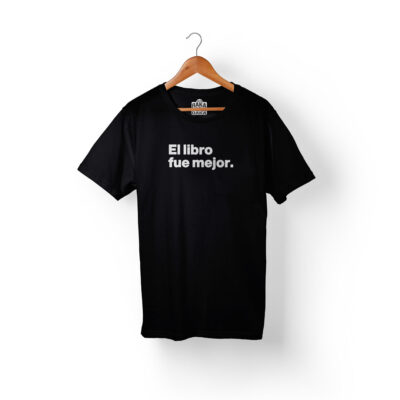camiseta frases el libro fue mejor