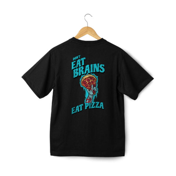 Camiseta Oversize Zombie Pizza