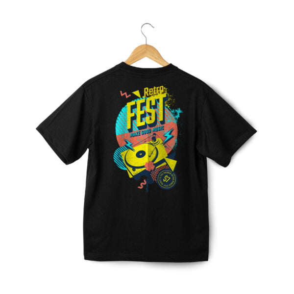 camiseta oversize retro fest