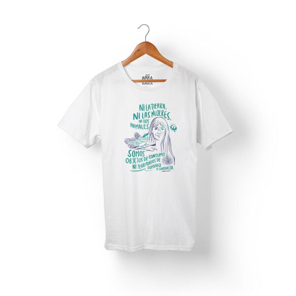 Camiseta Ni La Tierra Ni Las Mujeres- Color Blanca