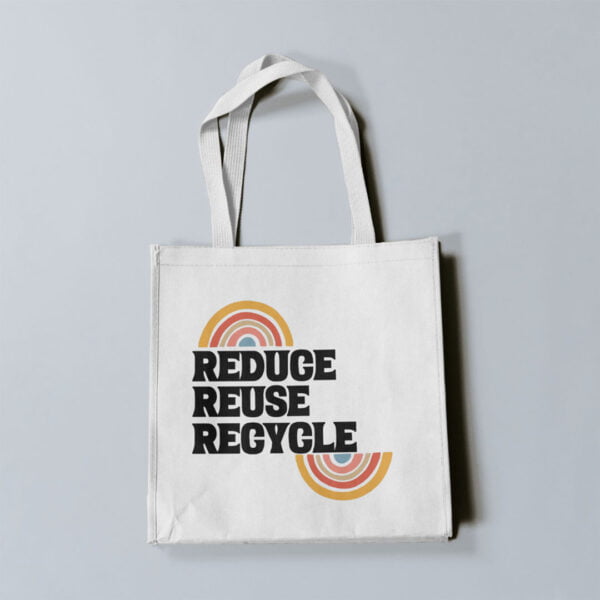 Tote Bag Ecologico Reduse Reuse Recycle