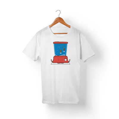 Camiseta Water Game Retro Hombre Blanca