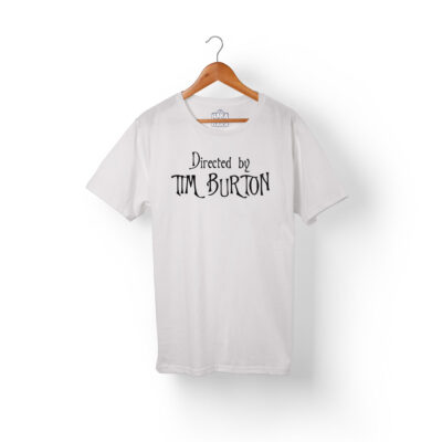 Camiseta Tim Burton Hombre Blanca