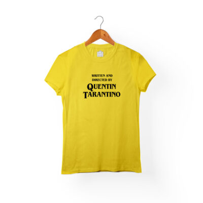 Camiseta Quentin tarantino Mujer amarilla